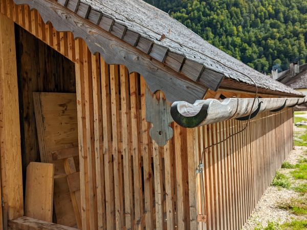 Wood Gutter Installation in Holland